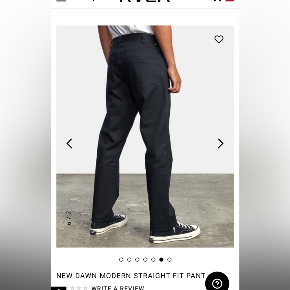 RVCA New Dawn Modern Straight Fit Pant
